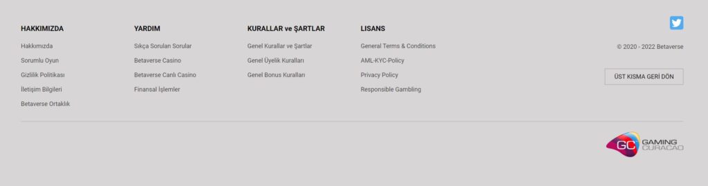 betaverse lisans bilgileri